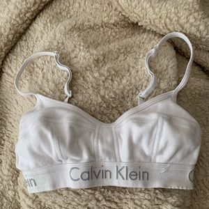 White CALVIN KLEIN bra